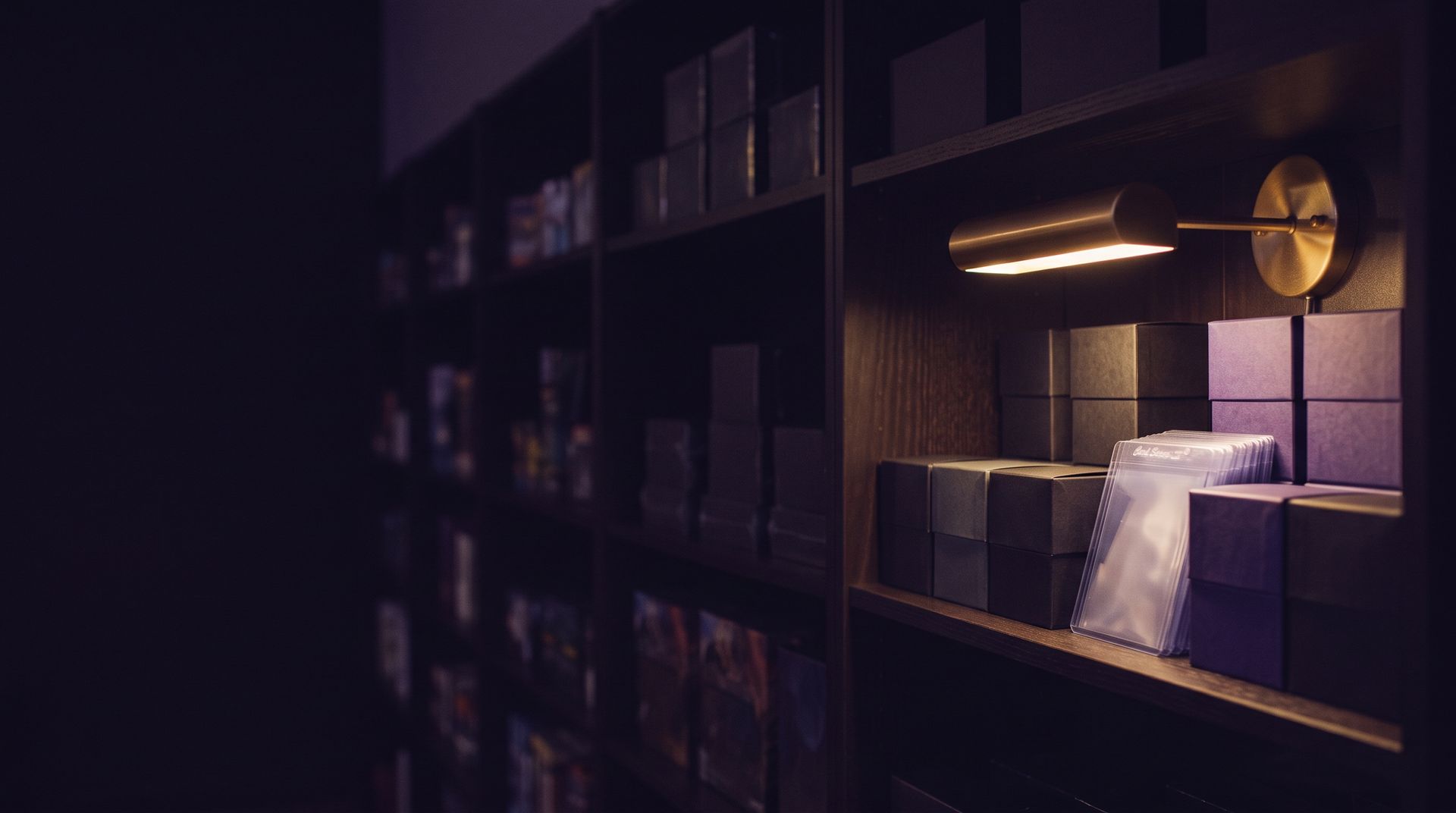 The supplies shelf at GH Games, as designed